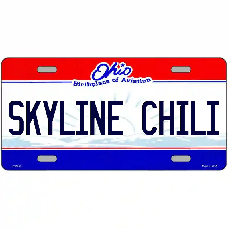 Skyline Chili Ohio Metal Sign