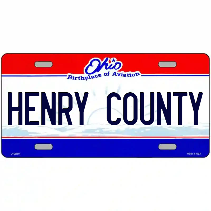 Henry County Ohio Metal Sign