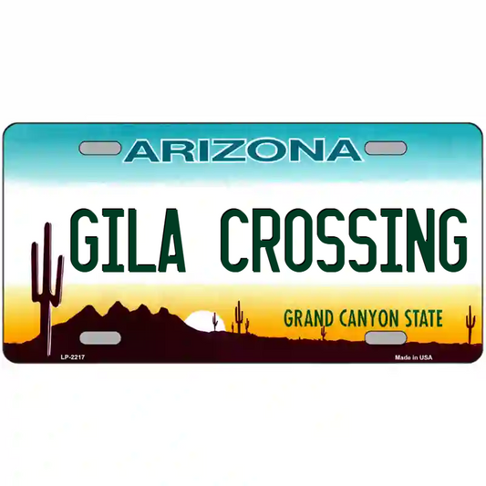 Gila Crossing Arizona Metal Sign