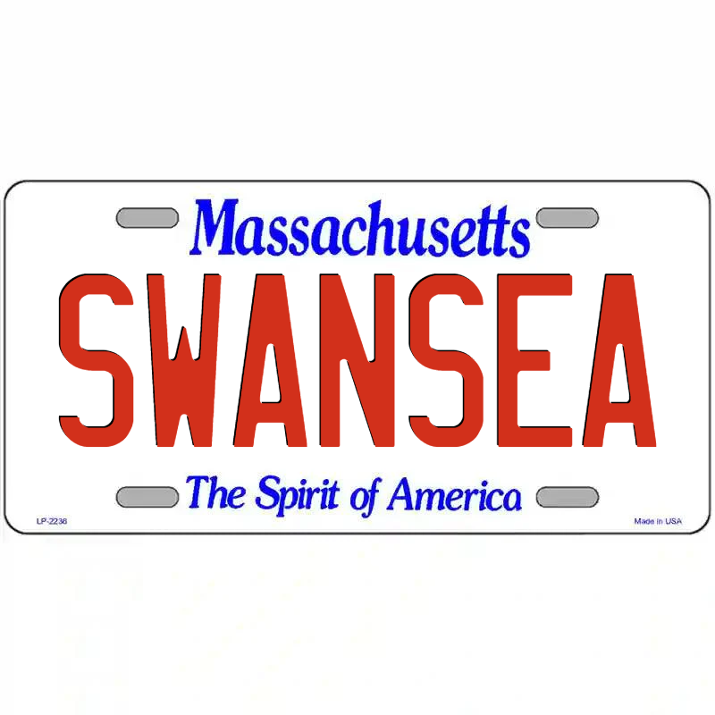 Swansea Massachusetts Metal Sign