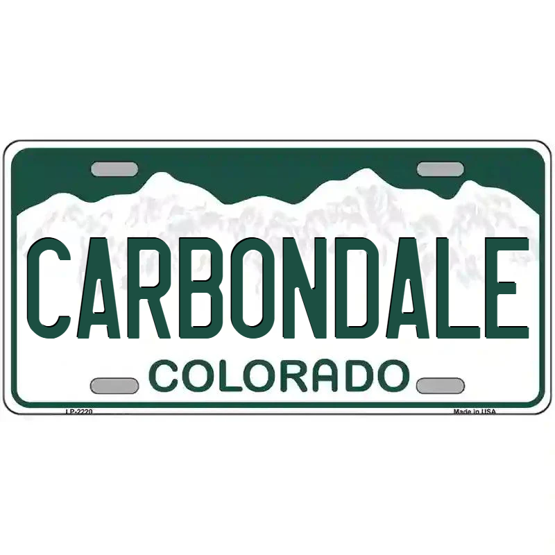 Carbondale Colorado Metal Sign