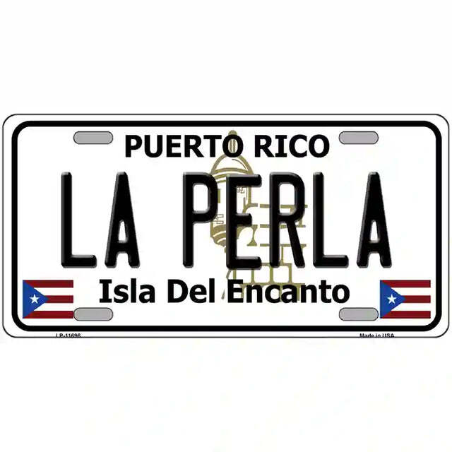La Perla Puerto Rico Metal Sign