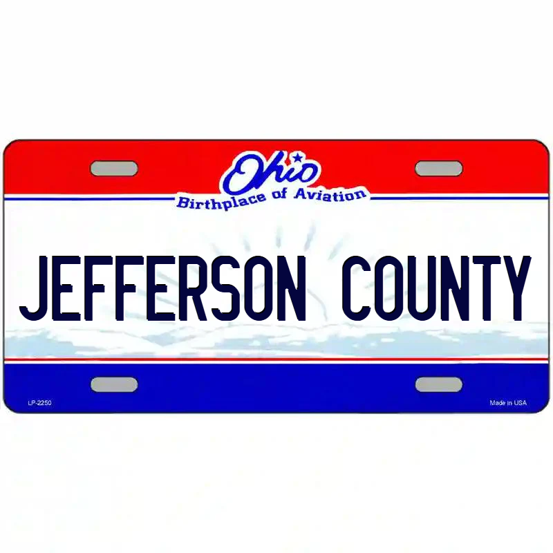 Jefferson County Ohio Metal Sign