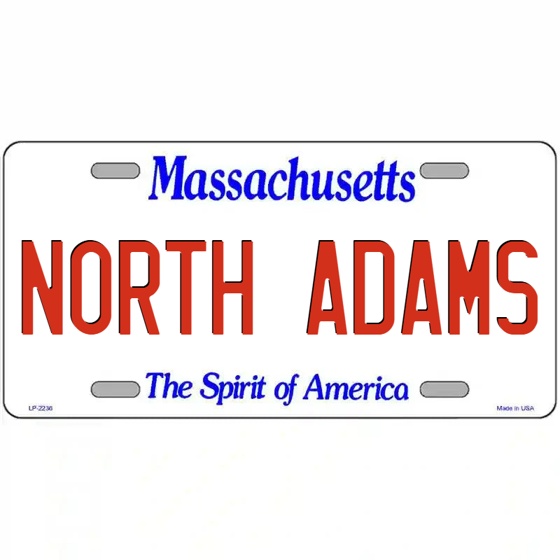 North Adams Massachusetts Metal Sign