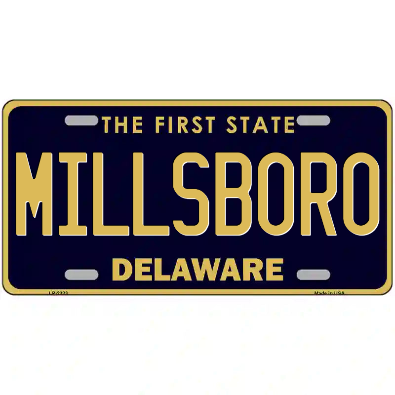 Millboro Delaware Metal Sign