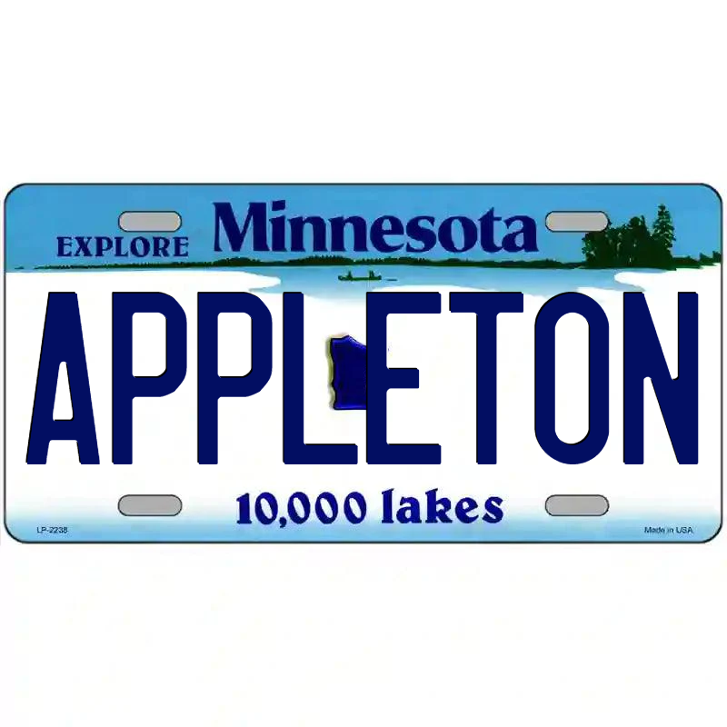 Appleton Minnesota Metal Sign