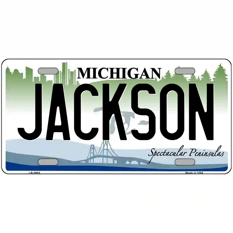 Jackson Michigan Metal Sign