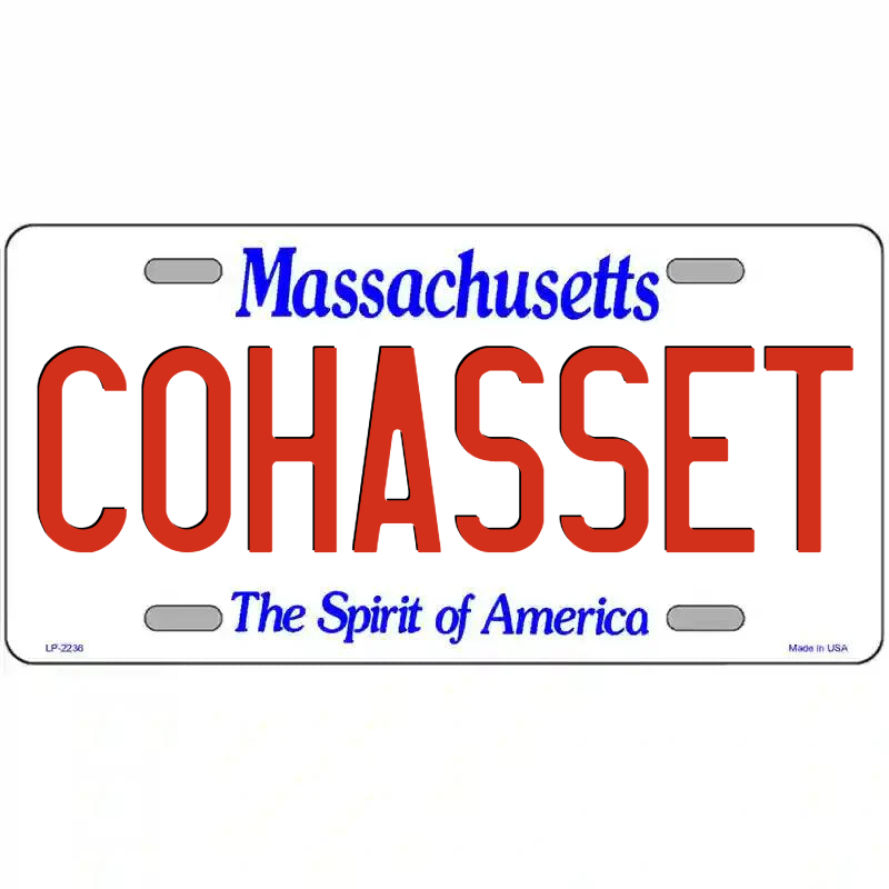 Cohasset Massachusetts Metal Sign