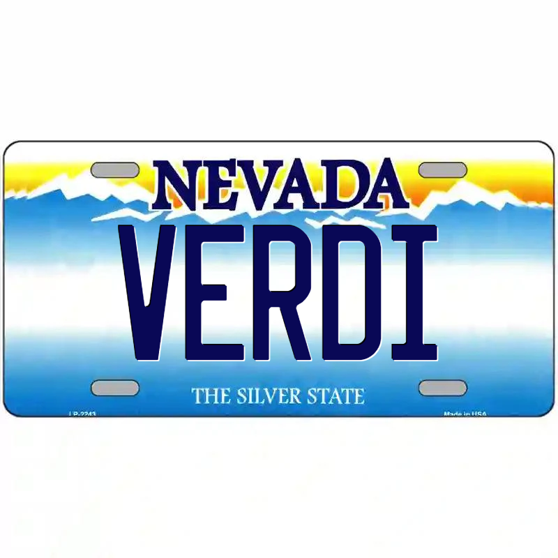 Verdi Nevada Metal Sign