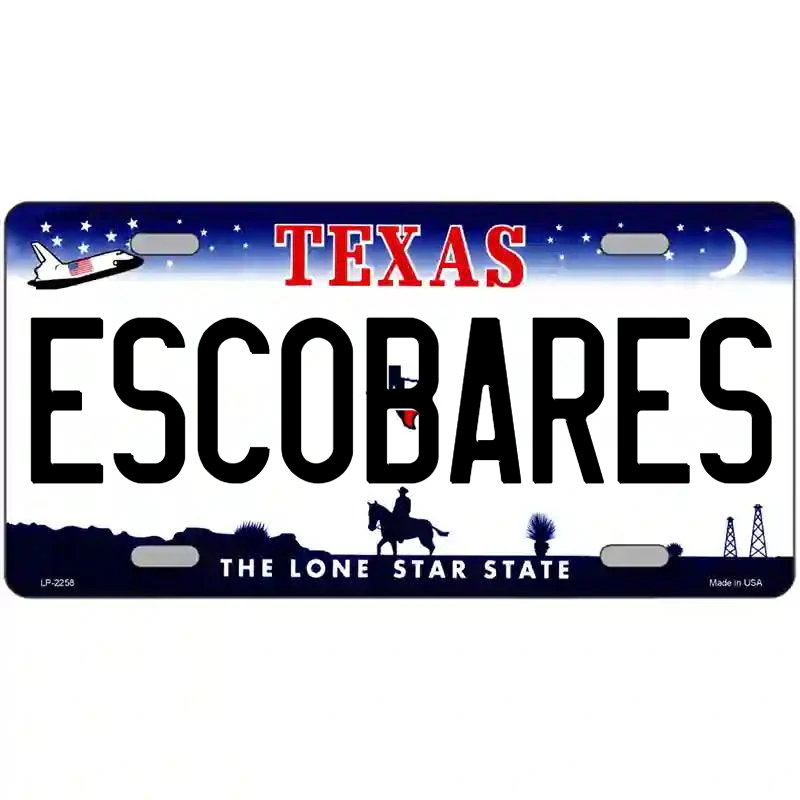 Escobares Texas Metal Sign