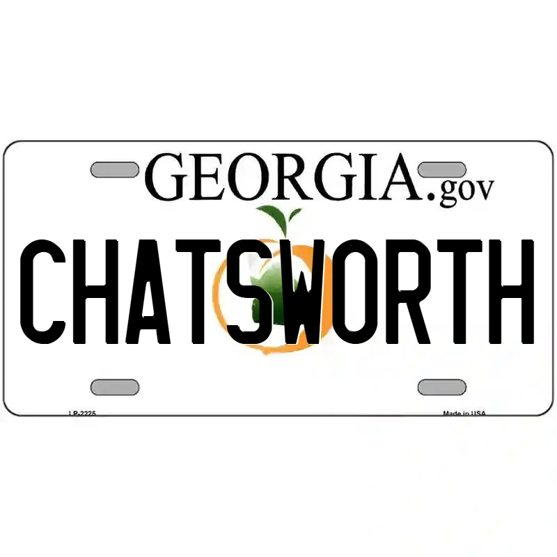 Chatsworth Georgia Metal Sign