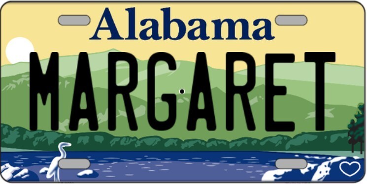 Margaret Alabama Metal Sign