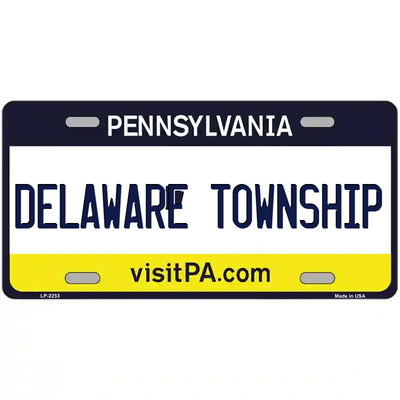 Delaware Township Pennsylvania Metal Sign
