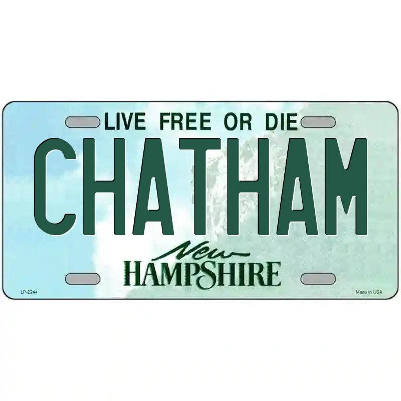 Chatham New Hampshire Metal Sign