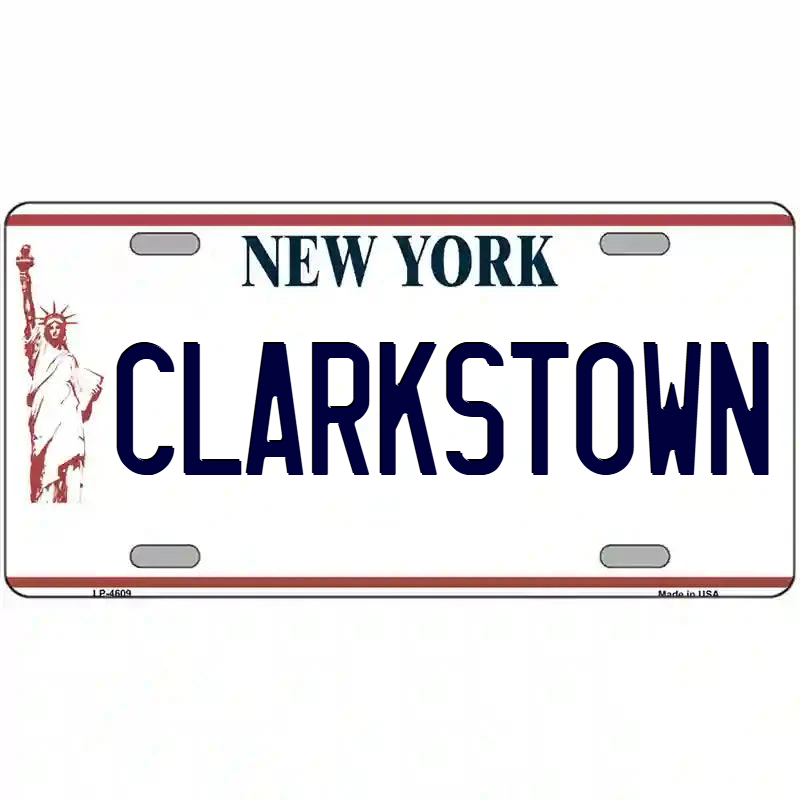 Clarkstown New York Statue of Liberty Metal Sign