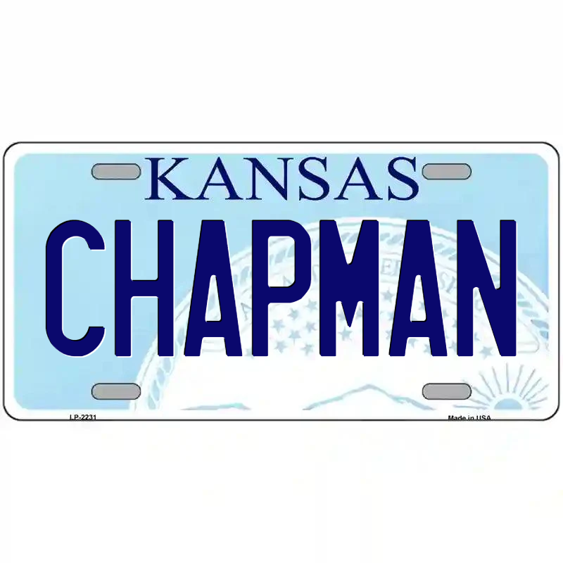 Chapman Kansas Metal Sign