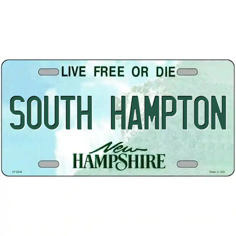 South Hampton New Hampshire Metal Sign