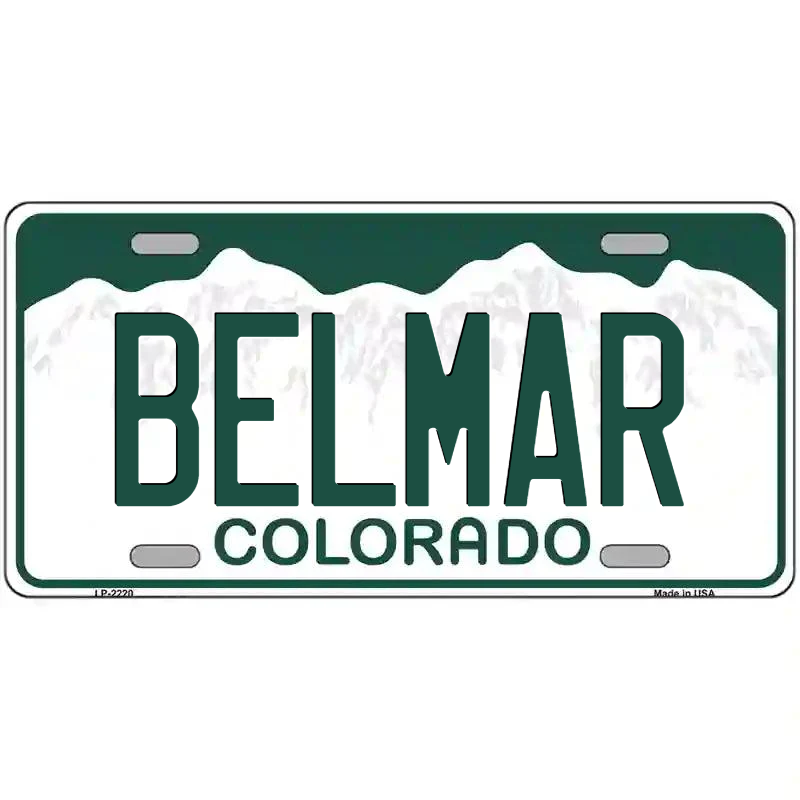 Belmar Colorado Metal Sign