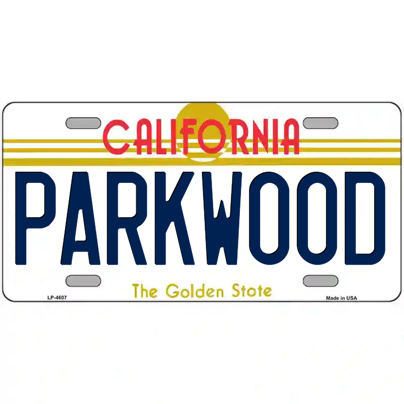 Parkwood California Metal Sign