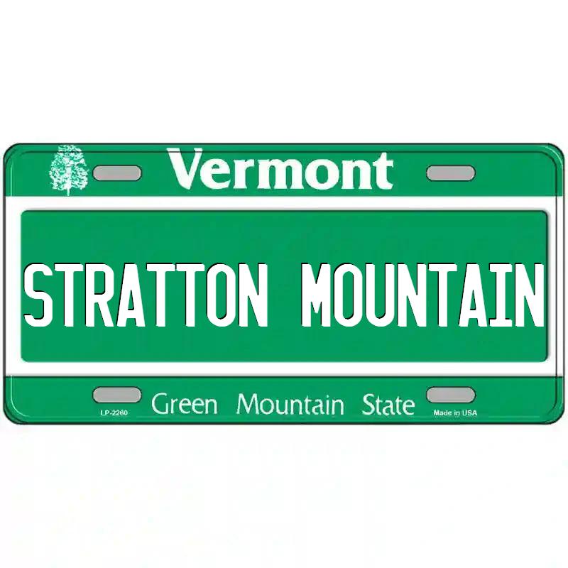 Stratton Mountain Vermont Metal Sign