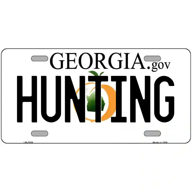 Hunting Georgia Metal Sign