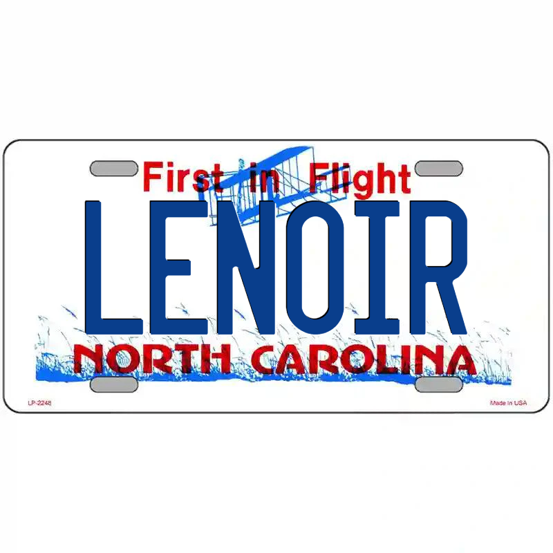 Lenoir North Carolina Metal Sign