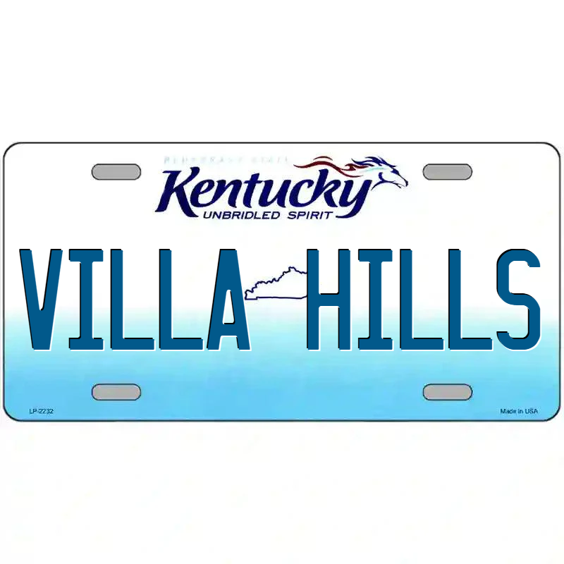 Villa Hills Kentucky Metal Sign