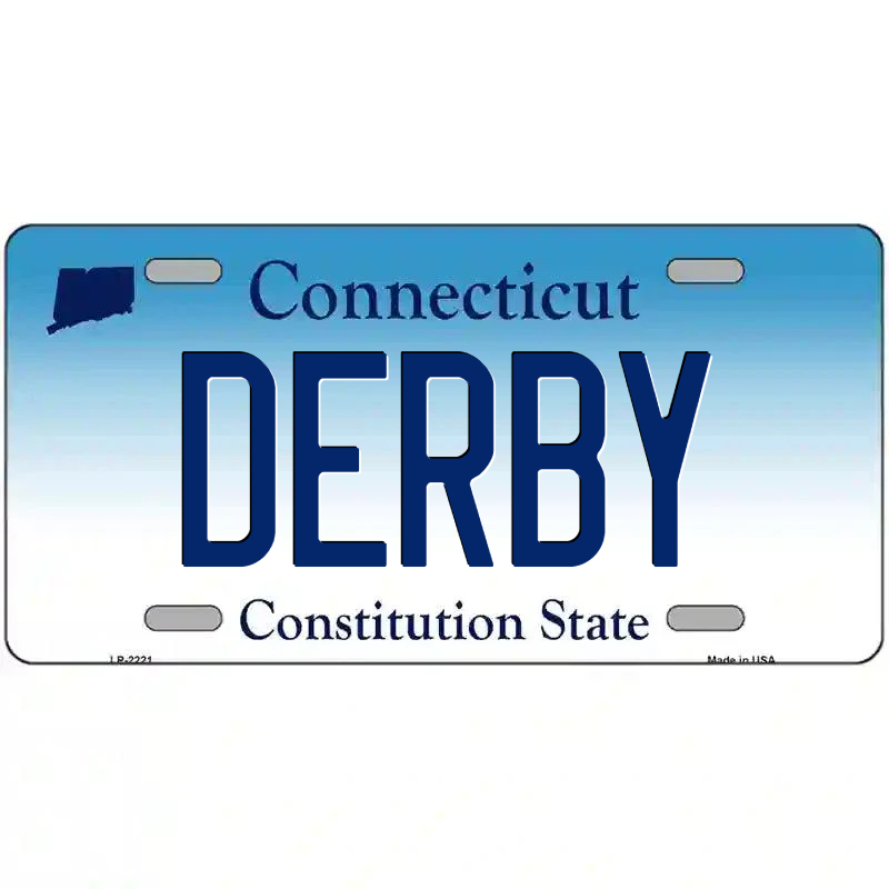Derby Connecticut Metal Sign