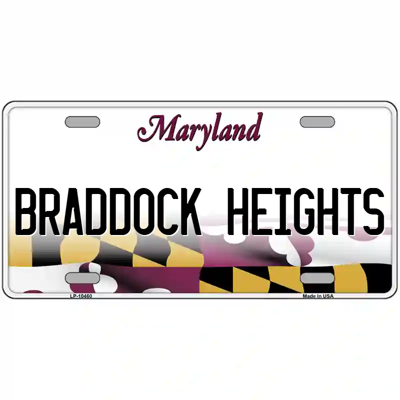 Braddock Heights Maryland Metal Sign