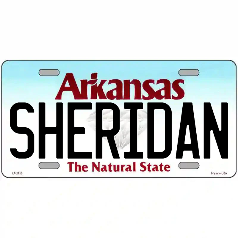 Sheridan Arkansas Metal Sign