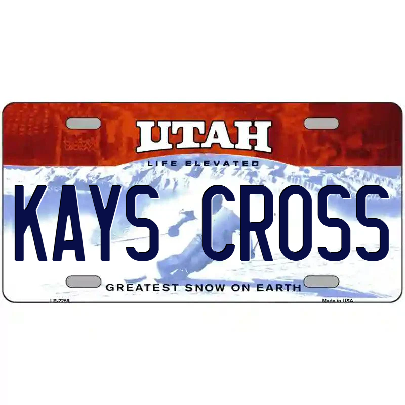 Kay's Cross Utah Metal Sign