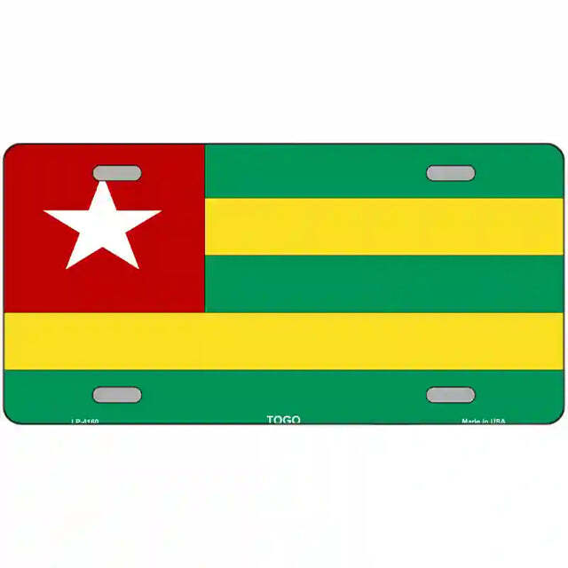 Togo Flag Metal Sign