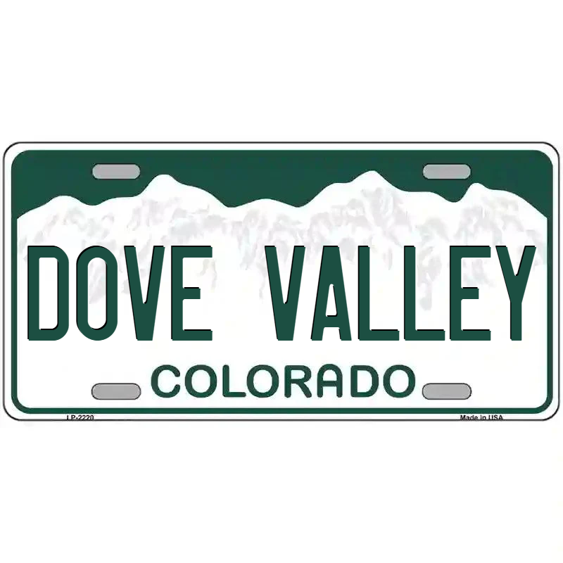 Dove Valley Colorado Metal Sign