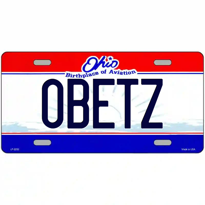 Obetz Ohio Metal Sign