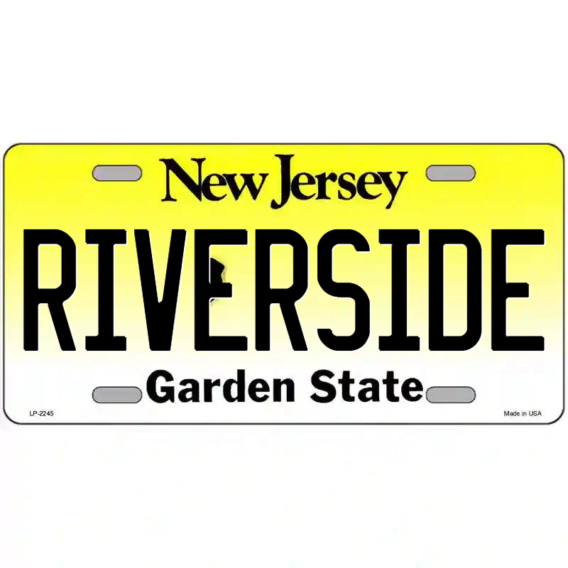 Riverside New Jersey Metal Sign