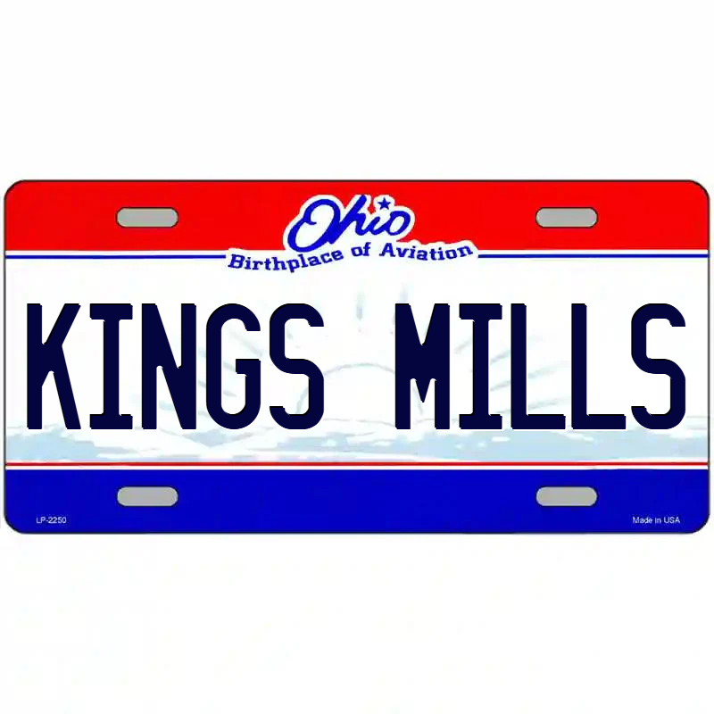 King Mills Ohio Metal Sign