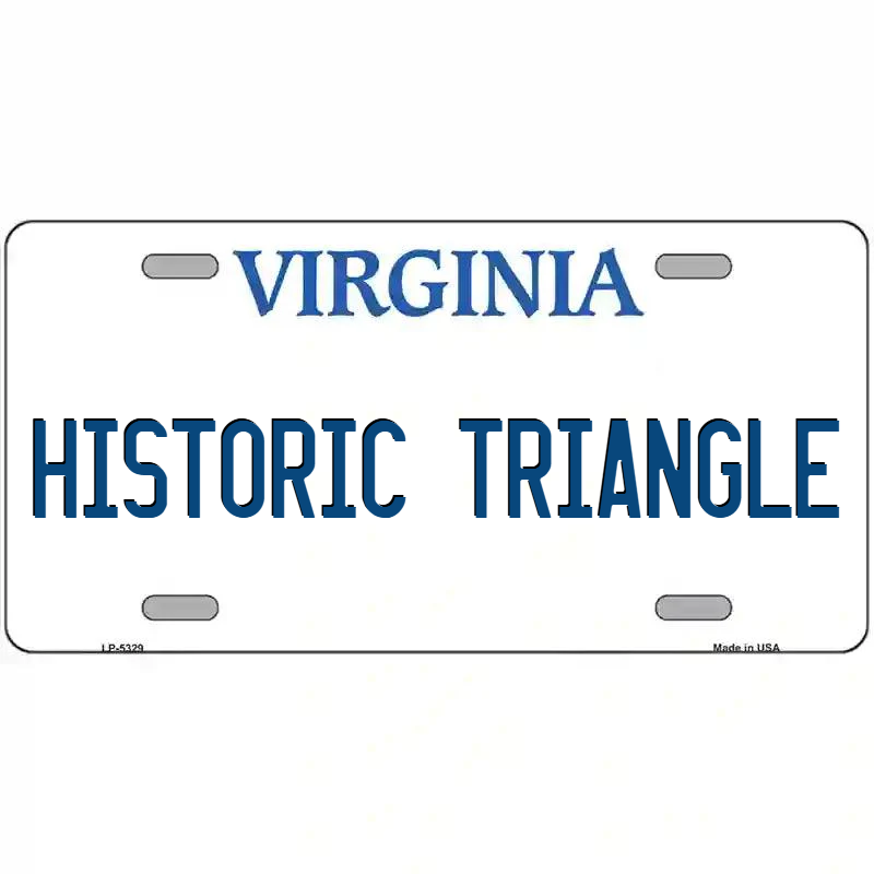 Historic Triangle Virginia Metal Sign