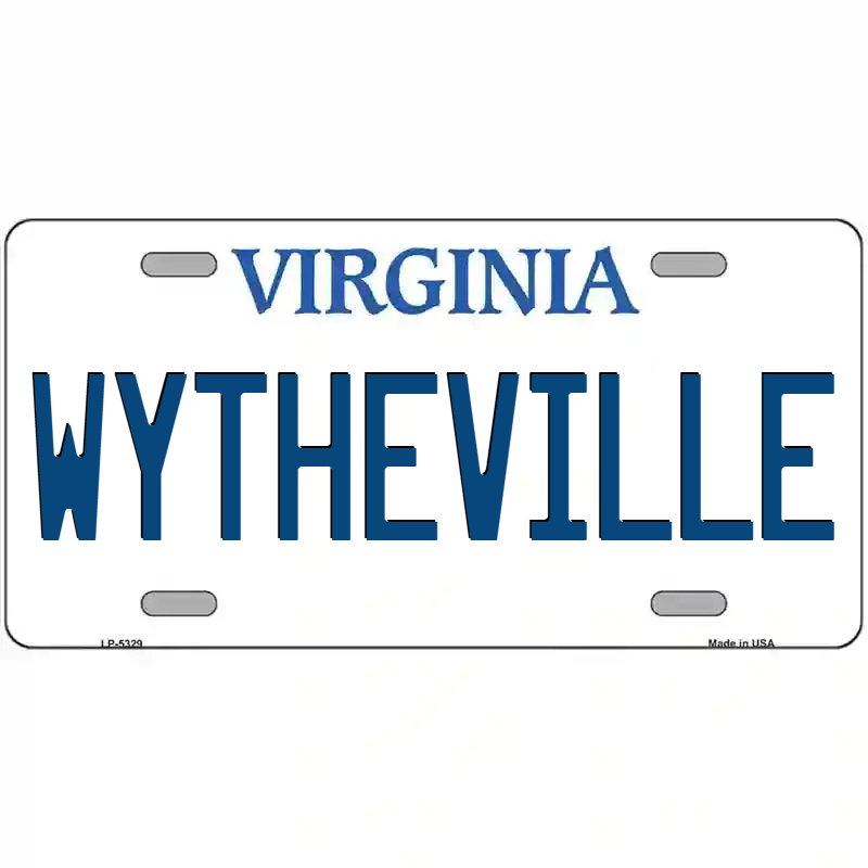 Wytheville Virginia Metal Sign