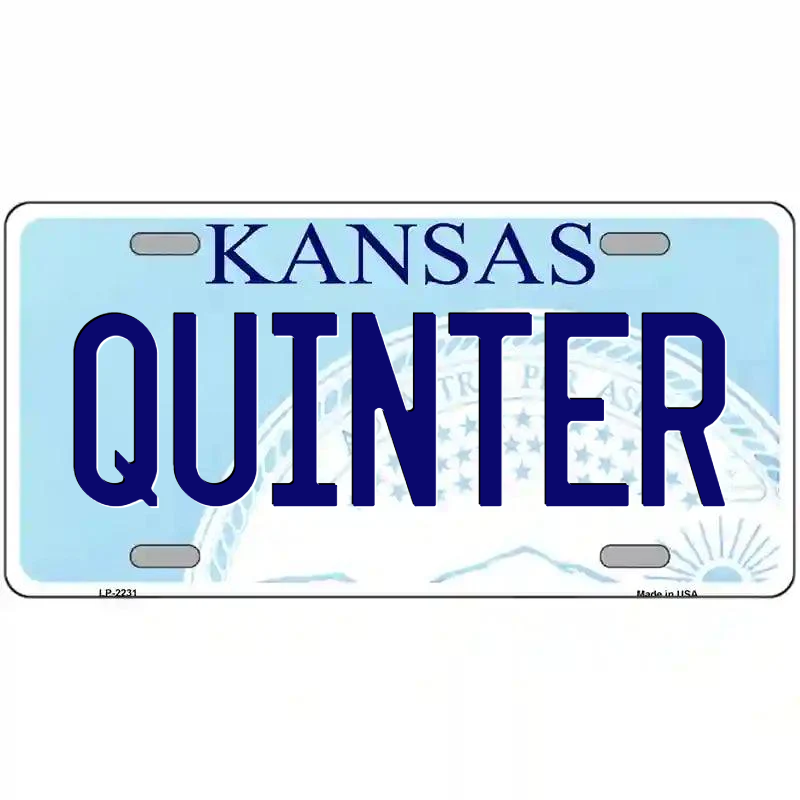 Quinter Kansas Metal Sign