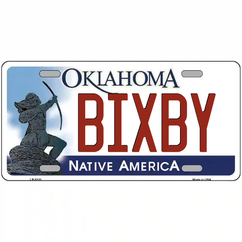 Bixby Oklahoma Metal Sign