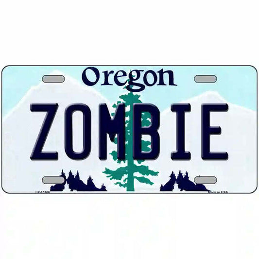 Zombie Oregon Metal Sign