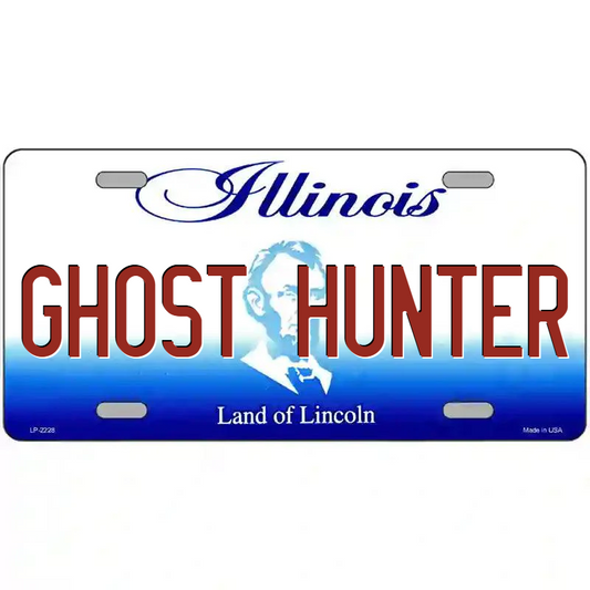Ghost Hunter Illinois Metal Sign