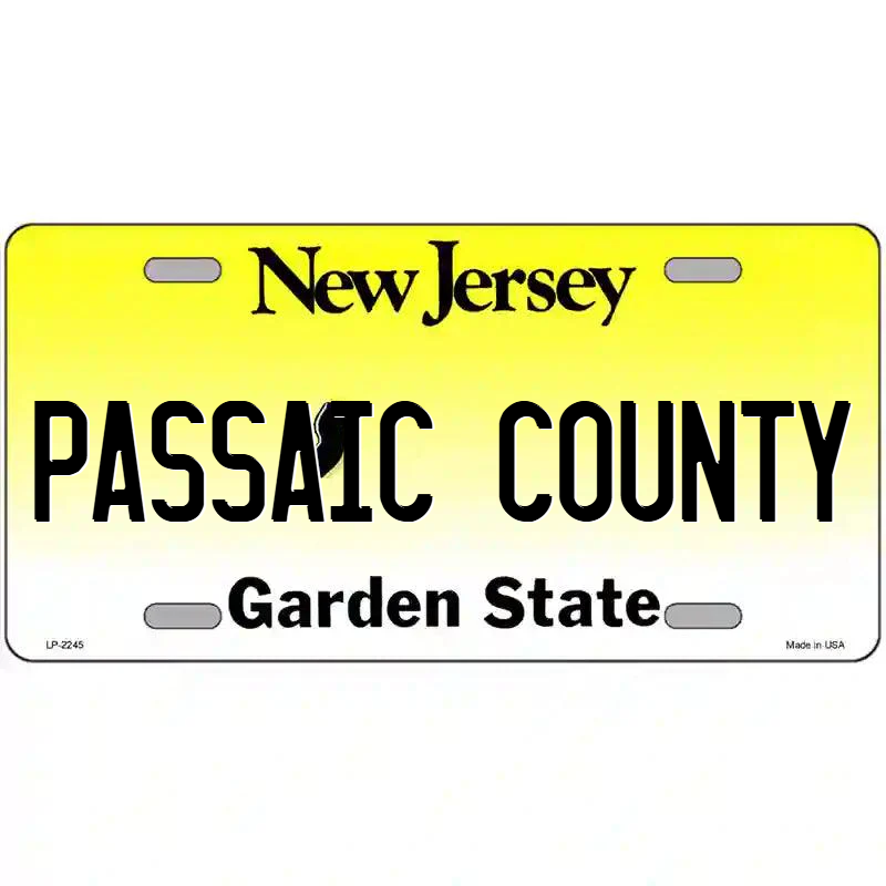 Passaic County New Jersey Metal Sign