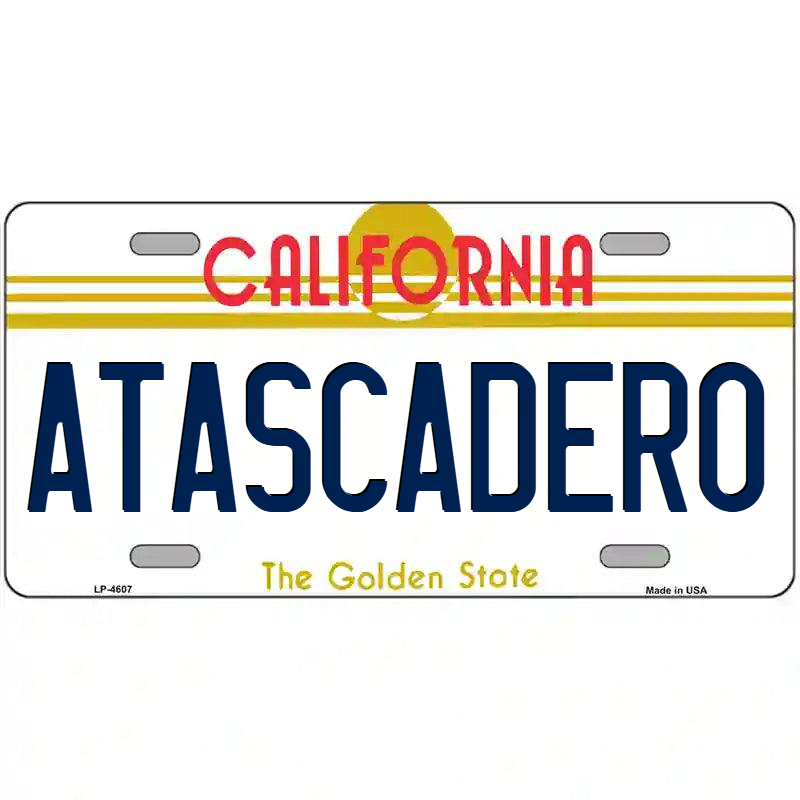 Atascadero California Metal Sign