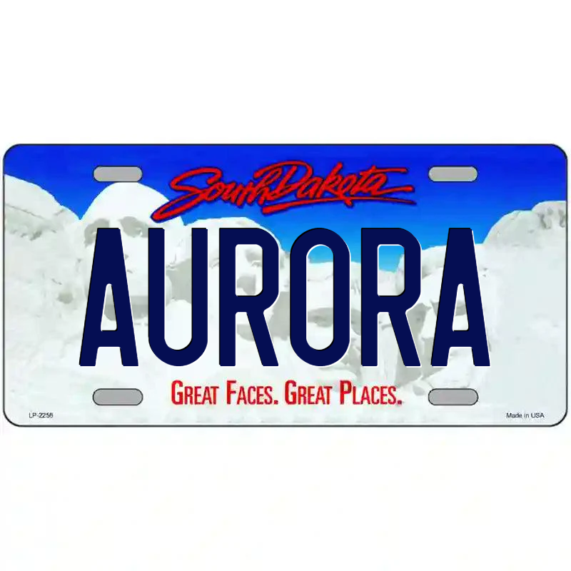 Aurora South Dakota Metal Sign