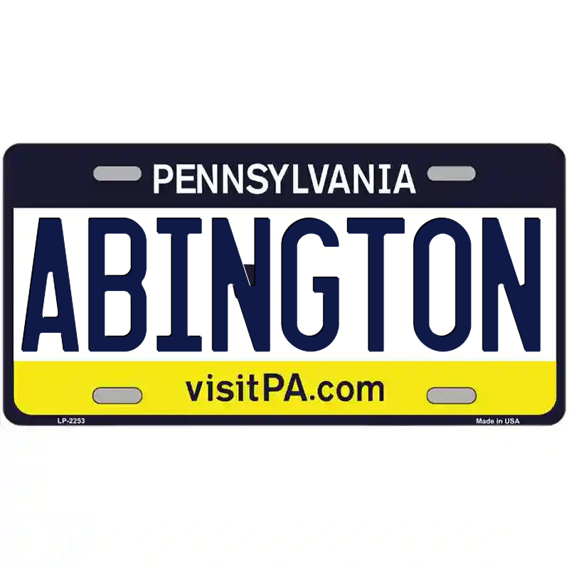 Abington Pennsylvania Metal Sign