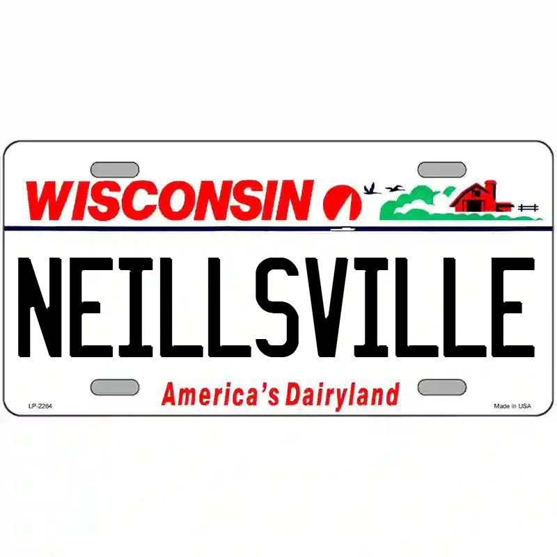 Neillsville Wisconsin Metal Sign