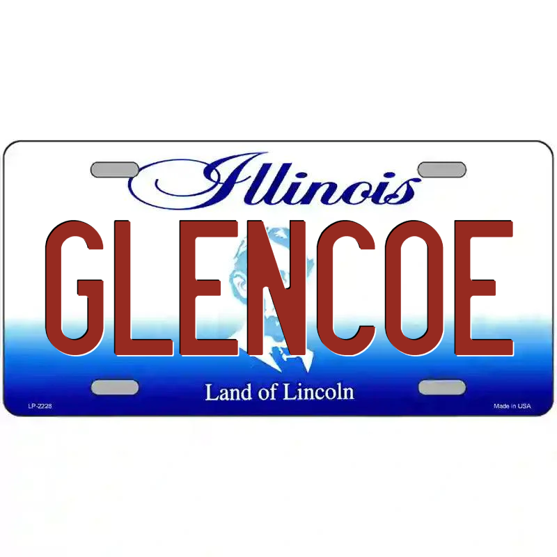 Glencoe Illinois Metal Sign