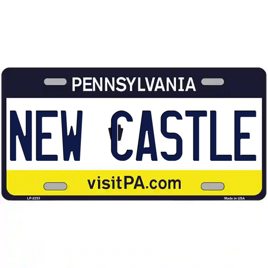 New Castle Pennsylvania Metal Sign