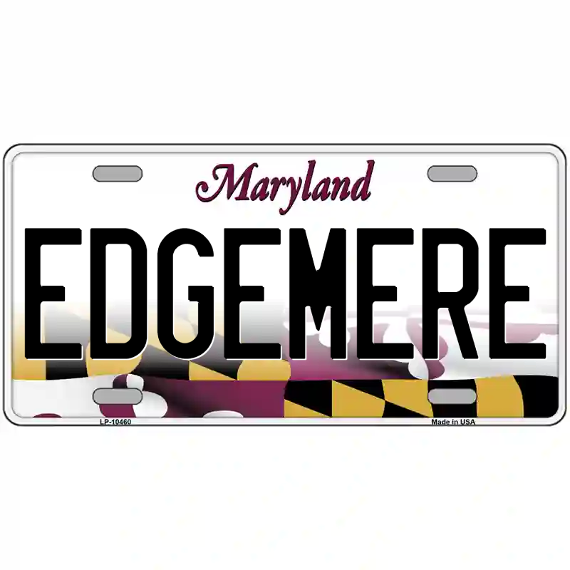 Edgemere Maryland Metal Sign